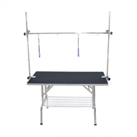 Folding table with double gallows (without wheels)
