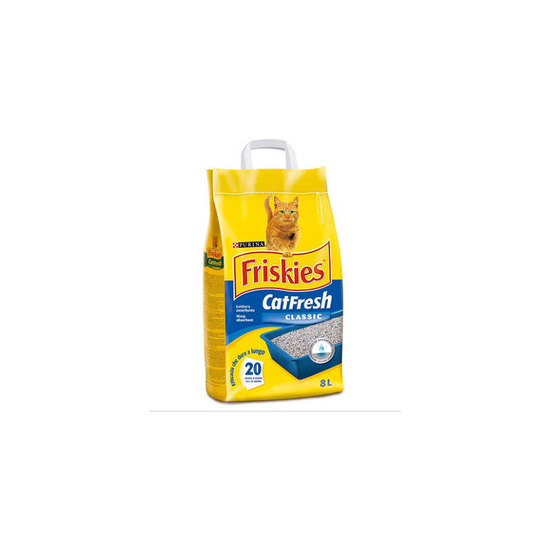 Lettiera classica fresca per gatti Purina Friskies, 8 litri