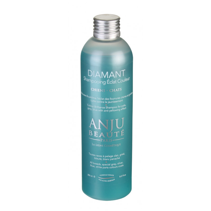 Shampooing Eclat Diamant Anju Beauté - chat et chien - Déjaunissant, silver Shampooing Eclat Diamant Anju Beauté - chat et chien - Déjaunissant, silver