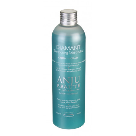 Shampooing Eclat Diamant Anju Beauté - chat et chien - Déjaunissant