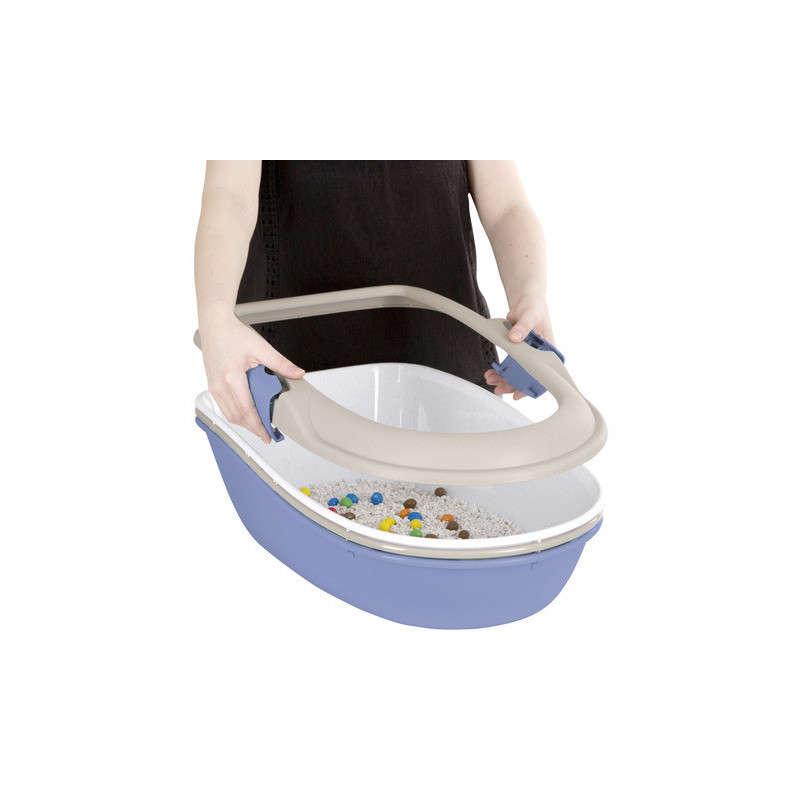 Caja de arena Furba con tamiz de limpieza