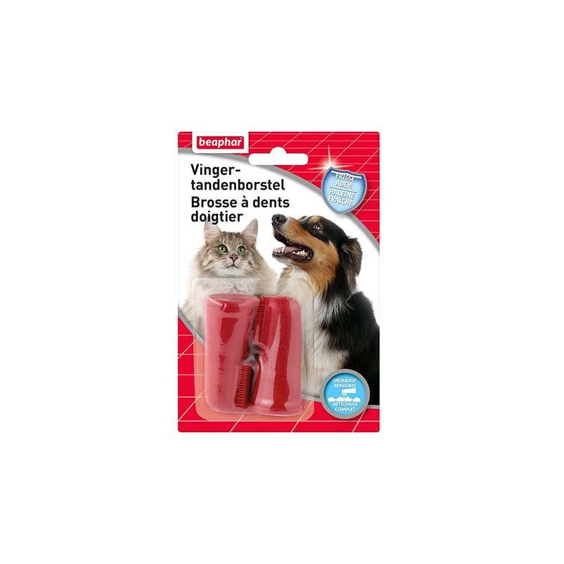 Beaphar, cepillo de dientes de dedo para perros y gatos Beaphar, cepillo de dientes de dedo para perros y gatos