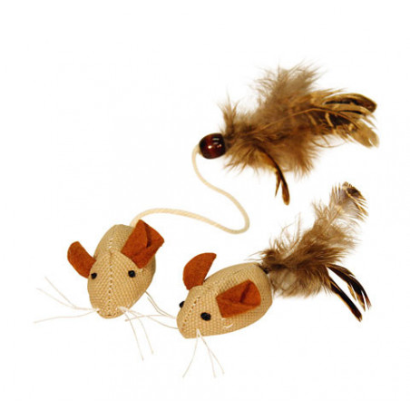 Packung mit 2 Naturkatzenmäusen