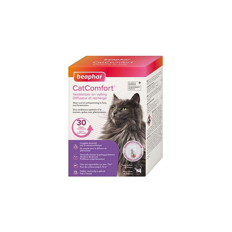 Beaphar, CatComfort, beruhigender Diffusor und Nachfüllpackung für Katzen Beaphar, CatComfort, beruhigender Diffusor und Nachfüllpackung für Katzen