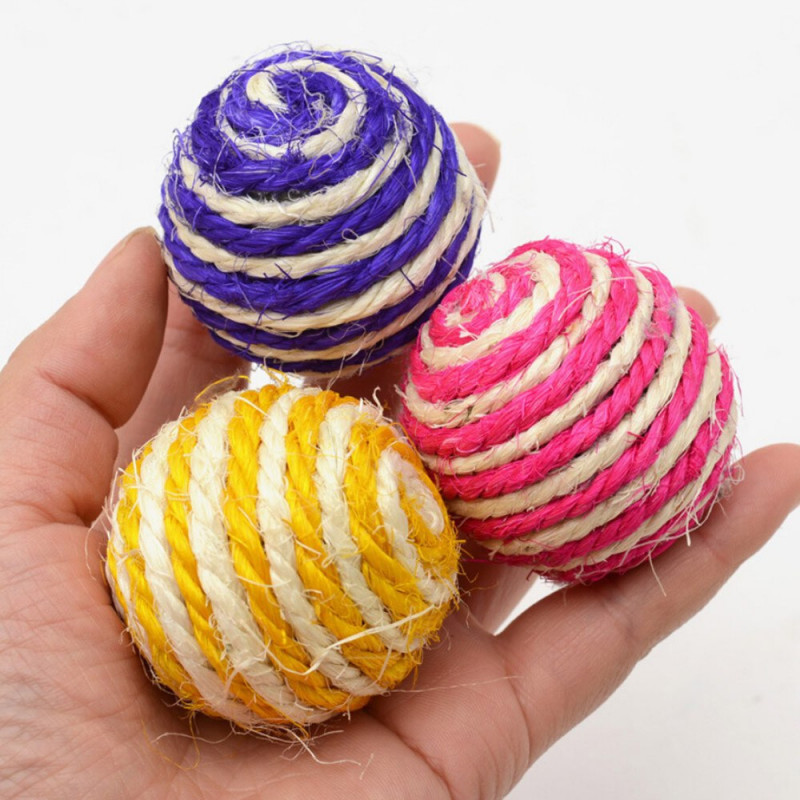 Single rustling rope ball