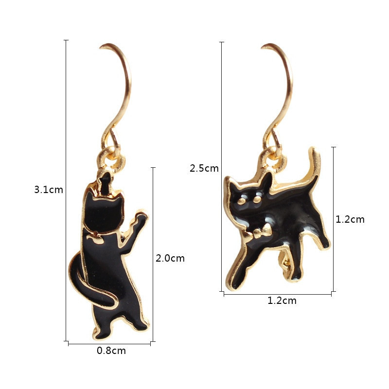 Boucles d'oreilles Chats Drôles