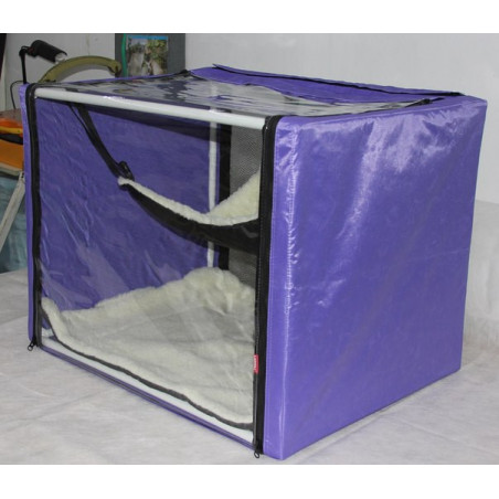 Ladioli, Cage d'exposition pliable avec tour de cage, tapis et hamac