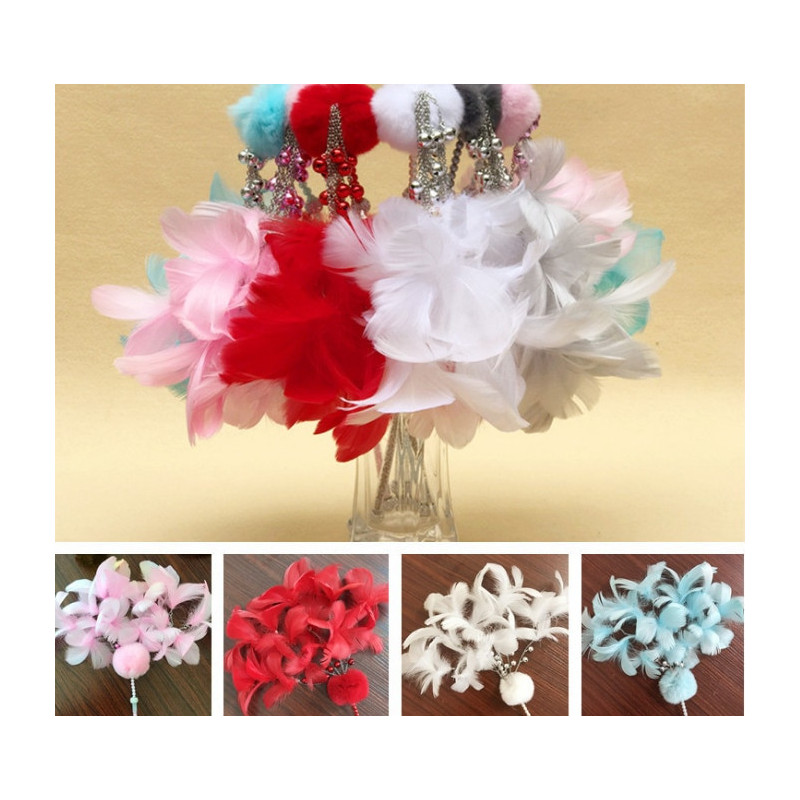 Deluxe feather duster flower bouquet