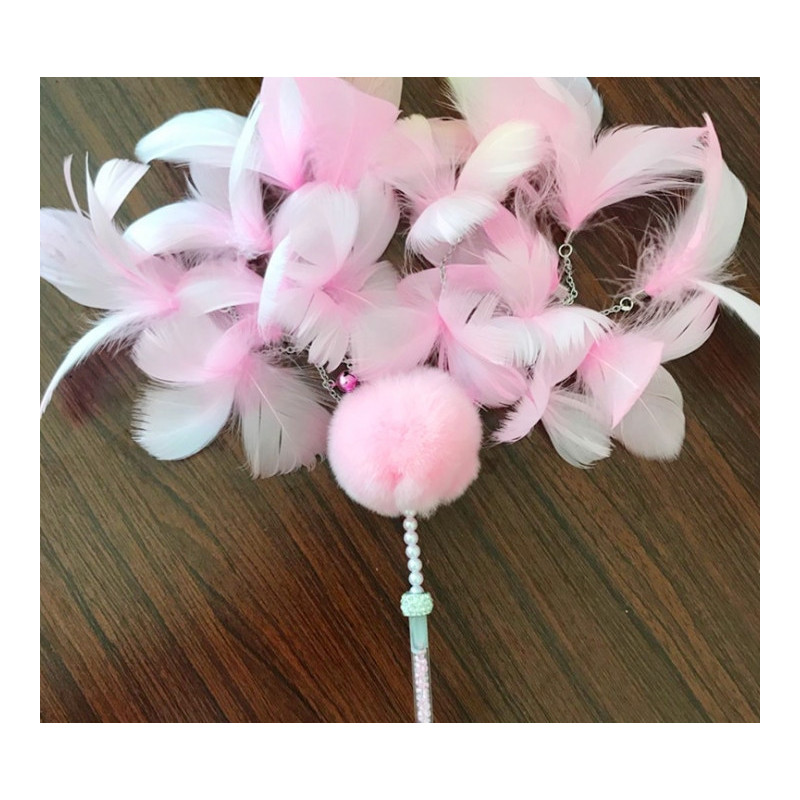 Deluxe feather duster flower bouquet