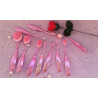 Lot de 10 pinceaux roses