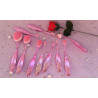 Set of 10 pink brushes
