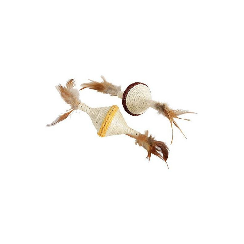 Cat/kitten toy: sisal spinning top