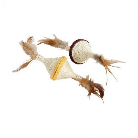 Katzen-/Kätzchenspielzeug: Kreisel aus Sisal