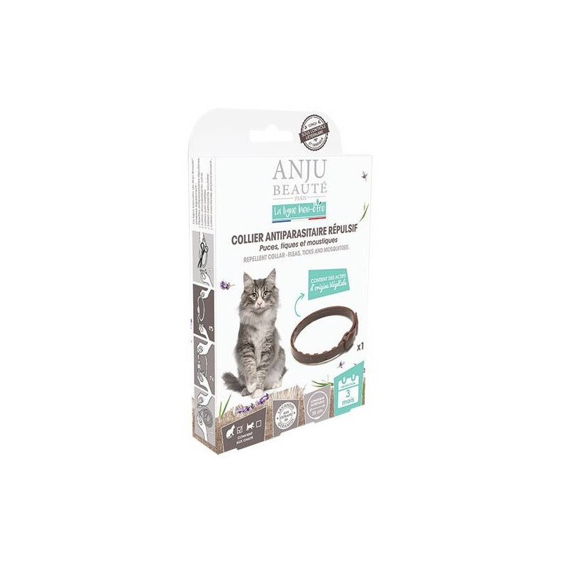 Anju Beauté, Collier anti parasitaire répulsif chat