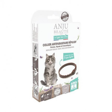 Anju Beauté, Collier anti parasitaire répulsif chat