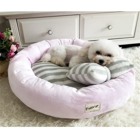 Coussin pour chats et petits chiens Lover rose