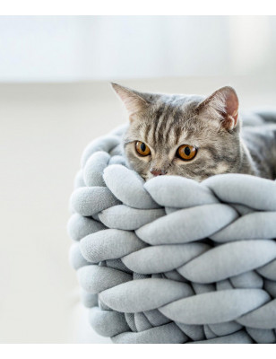 Cestino per gatti in tricotina