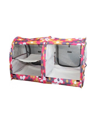 Ladioli, cage d'exposition double 120 x 59 x62