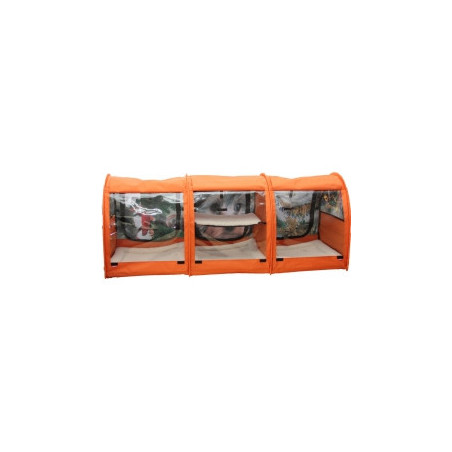 Ladioli, triple show cage 157 x 59 x 62