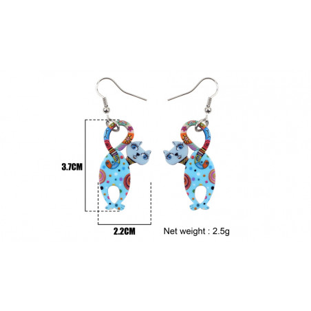 boucle d'oreille fantastique bleu