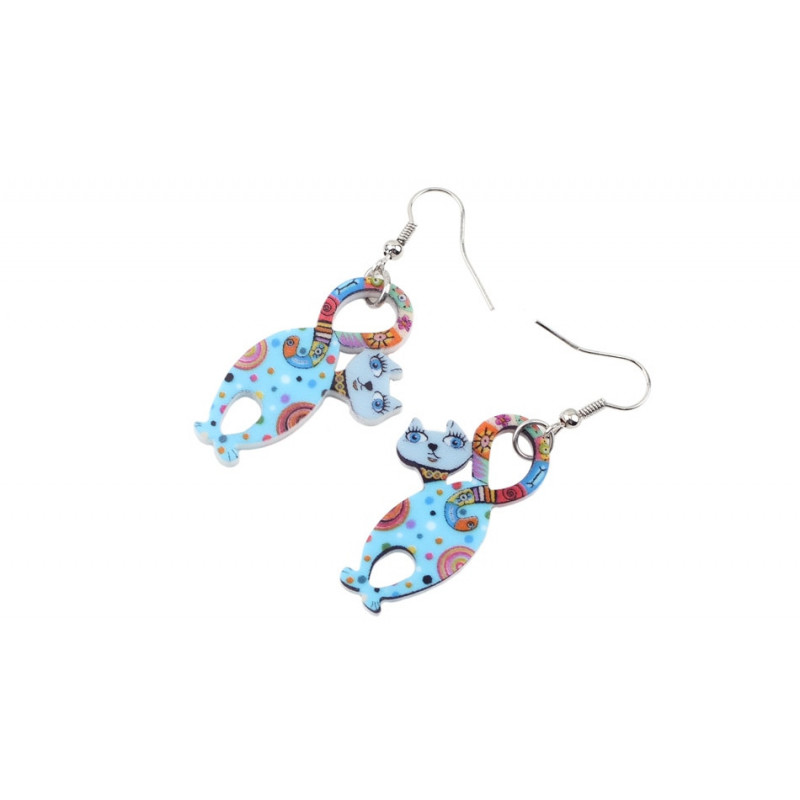 blue fantasy earring