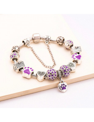 Bracelet Chat Violet