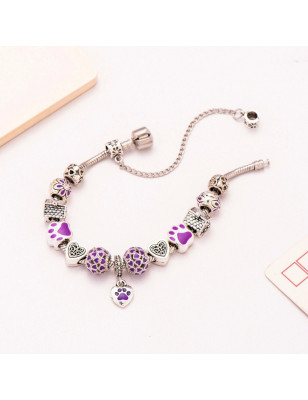 Bracelet Chat Violet