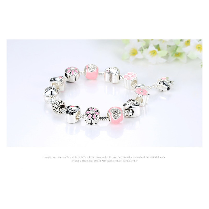 pink dog bracelet