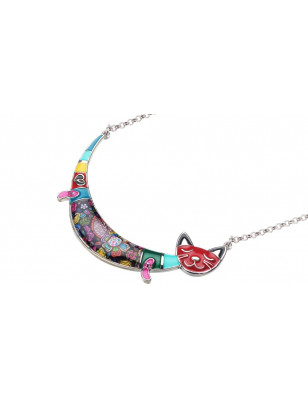 Pendentif chat tour de cou...