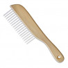 Poodle comb with wooden handle, 22.5 cm