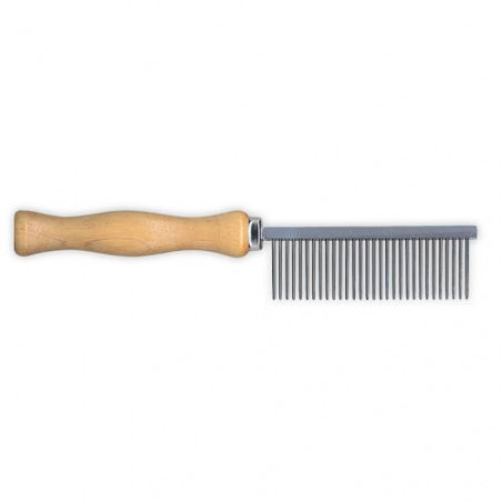 Mittlerer Kamm mit Holzgriff, 17 cm