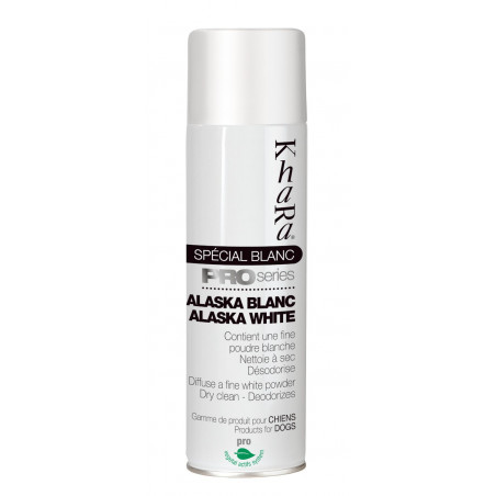 Alaska Khara Whitening Spray Shampoo Secco per Cani e Gatti 500ml