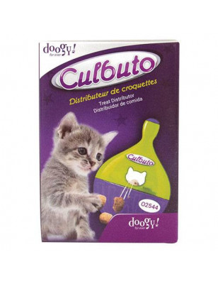 Culbuto distributeur de croquettes pour chat