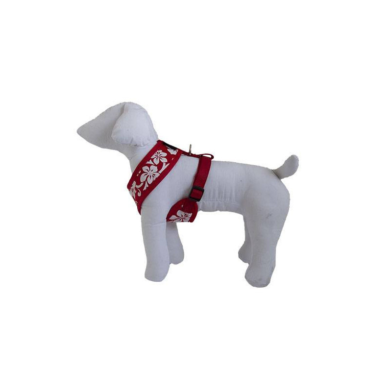 Doogy Tahiti red nylon T-shirt harness