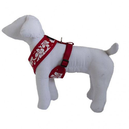 Doogy Tahiti T-Shirt Geschirr aus rotem Nylon