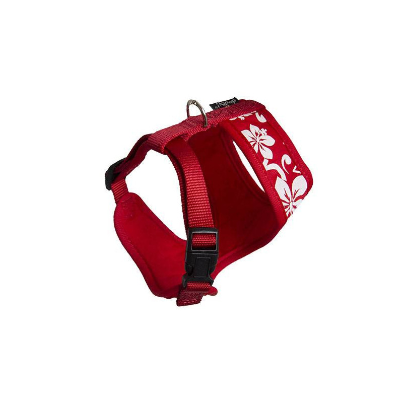 Pettorina per t-shirt in nylon rosso Doogy Tahiti