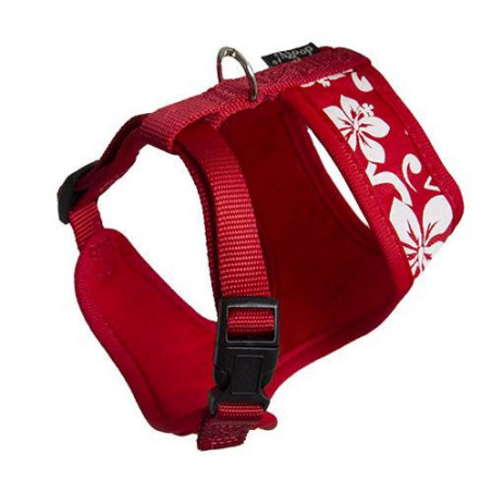 Doogy Tahiti red nylon T-shirt harness