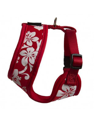 Doogy Tahiti red nylon T-shirt harness