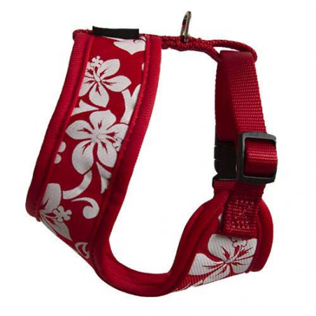 Pettorina per t-shirt in nylon rosso Doogy Tahiti