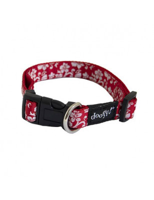 Tahiti Doogy red dog collar