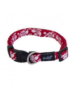 Tahiti Doogy red dog collar