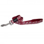 Laisse nylon Tahiti Doogy rouge