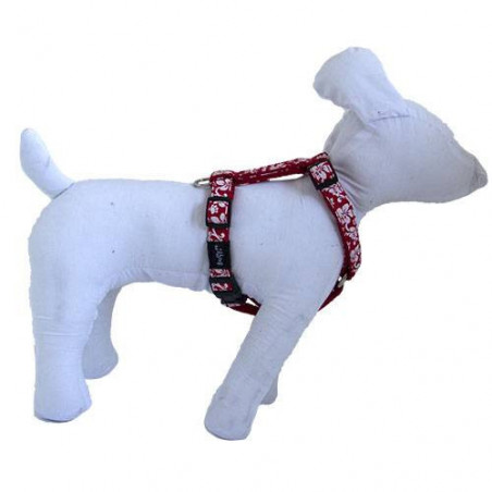Tahiti red nylon harness