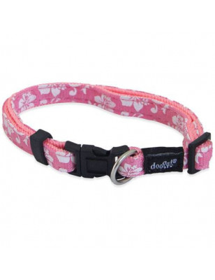 Collier rose pour chien Tahiti Doogy