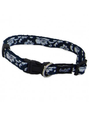 Tahiti Doogy blue dog collar
