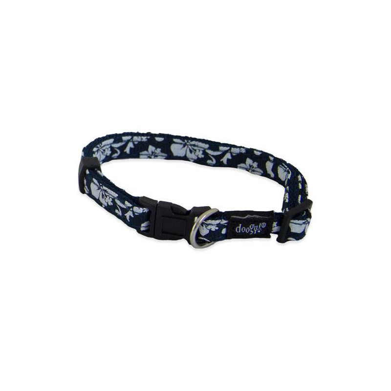 Tahiti Doogy blue dog collar