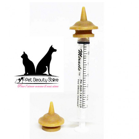 Set of 2 teats and syringe The Miracle Nipple Mini