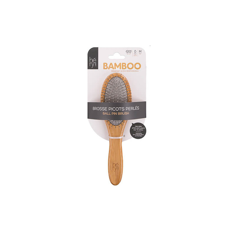 Bamboo pearl bristle brush