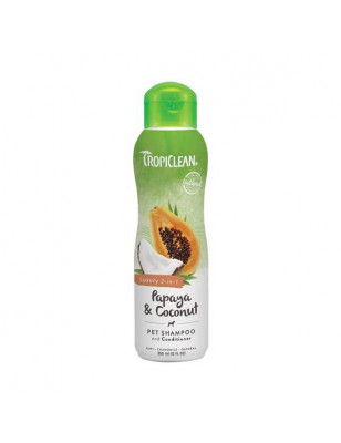 Shampoo Tropiclean Papaya e Cocco 2 in 1