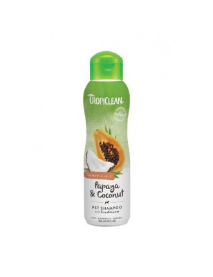 Tropiclean Papaya and Coconut 2 in 1 shampoo